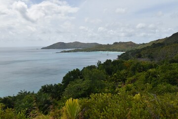 vue sur Anse Lazio, Praslin, Seychelles