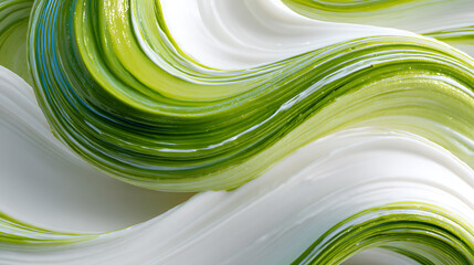 Delicious matcha cream swirl kitchen food photography bright close-up culinary art