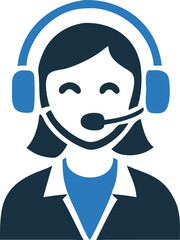 Young woman with headset provides support in customer service representation now