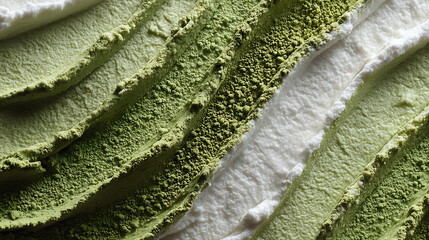 Indulging in matcha delight whipped dessert culinary art close-up serene kitchen environment captivating visual treat