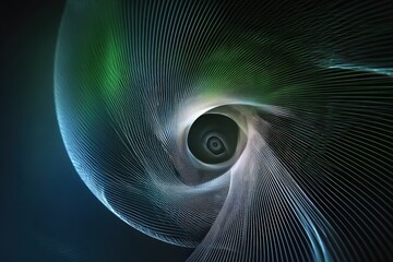 Abstract Spiral of Lines