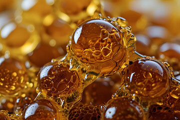 Honeycomb with Fresh Golden Honey