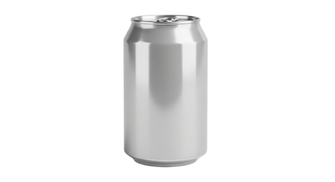 Can of beverage on black background