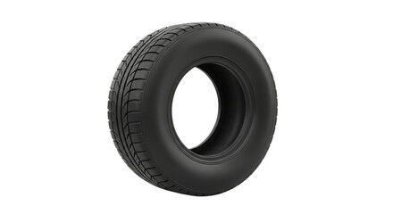 Tire on black background