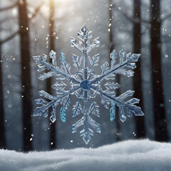 christmas background with snowflakes