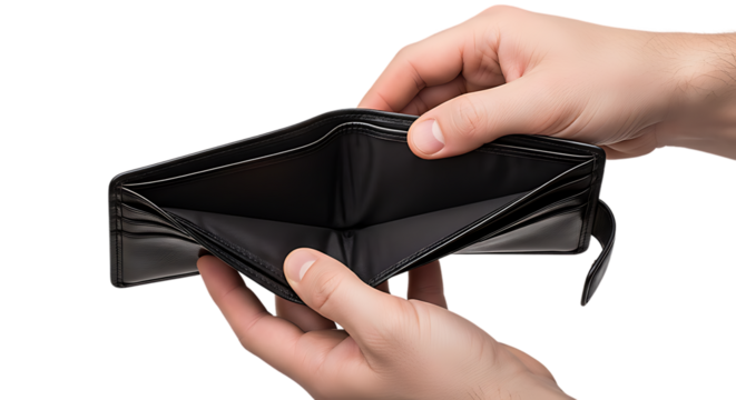 Empty Wallet in Hands Financial Crisis Poverty Debt and Budgeting Issues