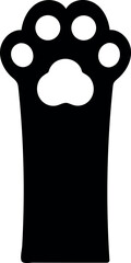 Cat paw vector dog paw cat breed vector icon