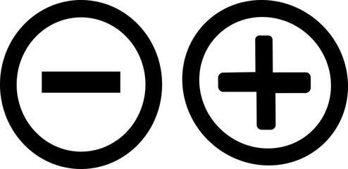 Collection of math symbol icon. Plus sign line icon collection. Add button symbol for web and graphic design. Simple outline cross for app interface.Vector positive, more,pictogram.