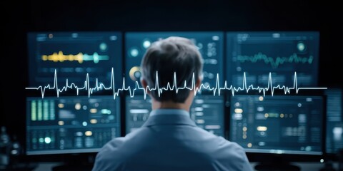 Each pulse recorded by the unit is scanned, and the monitoring program links all rays to visualize correlations in real time