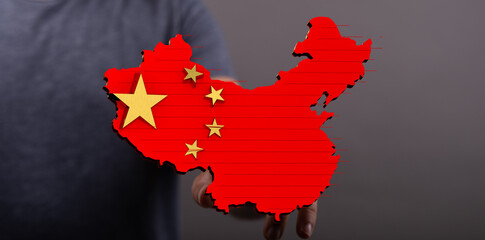 High-quality image of China map, perfect for business, finance, and travel projects. Download now!