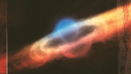 Witness the ethereal beauty of a distant nebula with vibrant colors and stunning details, perfect for astronomy enthusiasts and space exploration visuals, a celestial masterpiece