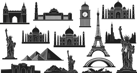 landmark, silhouette, architecture, monument, global, heritage, travel, culture, icon, skyline, tower, dome, gate, historic © Maisa