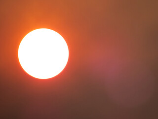 Hot sun causing global warming, heat wave and climate change