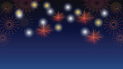 vector illustration of a fireworks