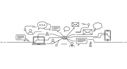 Connecting people through communication networks using diverse digital channels and platforms