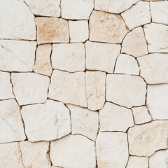 Obraz premium Ivory Stone Wall Texture, Backdrop, masonry