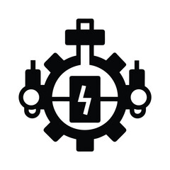 Hydrogen Engine Diagram Background Icon