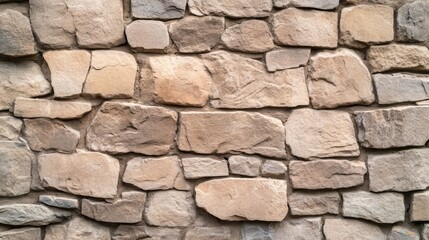 Fototapeta premium Tan Stone Wall Texture, construction, background