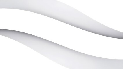 Abstract white and gray flowing curves creating a sense of gentle movement and elegance.