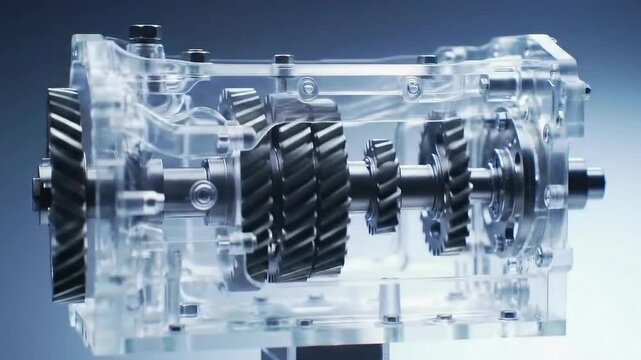 Vehicle gear rotating 4k footage