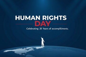 Symbol of hope reaching for the sky on Human Rights Day