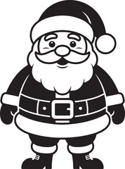 Christmas Santa claus logo silhouette vector illustration
