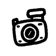 camera png outline cute cartoon handwrite design art clipart childs cute cartoon line doodle element