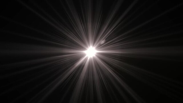 sunbeam shining brightly, creating an optical lens flare