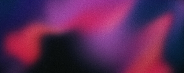 Blue deep purple and blue on abstract color gradient background, with geometric pattern grainy black noise texture wide backdrop banner design