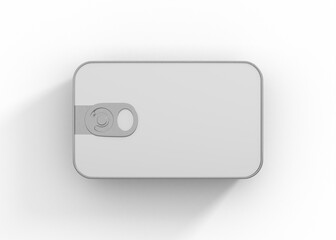 Fototapeta premium Metal Food Can Mockup Top View