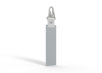 Minimal Keychain Tag Mockup for Logo Presentation