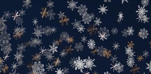 Elegant and festive abstract background featuring falling snowflakes. Perfect for Christmas, New Year, and winter-themed designs.