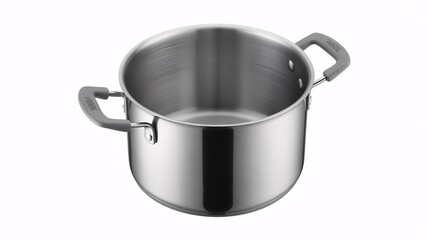 Stock pot stainless steel cooking pot kitchen cookware with gray handles