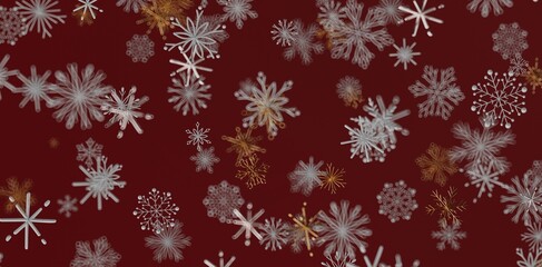 Festive background with falling snowflakes. Perfect for Christmas, New Year, winter themes, and holiday designs. Ideal for seasonal g