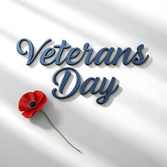 Veterans day poppy flower remembrance celebration image