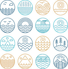 Seamless vector pattern illustration set of floral Easter eggs and spring flower icons for holiday design