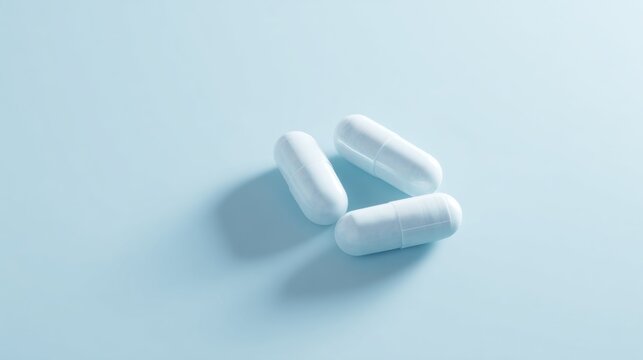 White capsule pills medication healthcare pharmaceutical. For medicine, healthcare, pharmaceutical, pills, medication, health, drug, medical content.