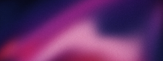 Blue deep purple and blue on abstract color gradient background, with geometric pattern grainy black noise texture wide backdrop banner design