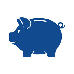 Piggy bank on transparent background