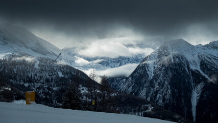 winter landscape from rosswald, switzerland