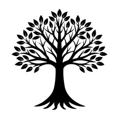 vector tree silhouette