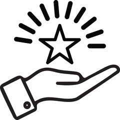 Fototapeta premium Gold Christmas star sign decoration vector icon illustration