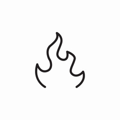 fire surface icon sign vector