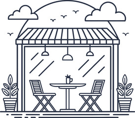 Cartoon vector illustration of a trash bin symbol design for business and recycling paper box drawing