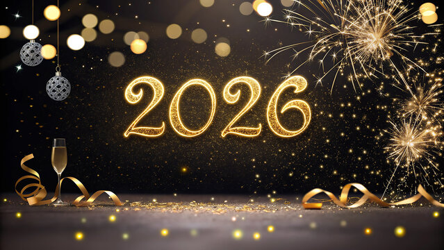 Golden Sparkle Welcome to 2026