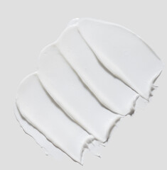 cosmetic textures, hair care product swatch, hair conditioner, cream, balm, 