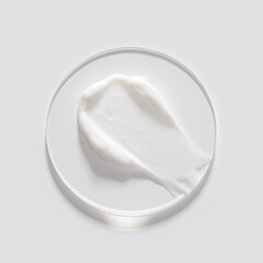 cosmetic textures, hair care product swatch, hair conditioner, cream, balm, 