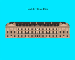H&ocirc;tel de ville de Dijon, France