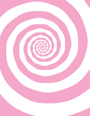 Artistic spiral shape. Vector drawing