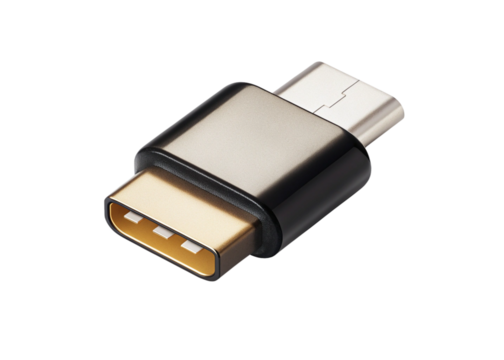 Type-C adapter isolated on suitable background 2